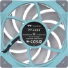 Ventoinha para radiador Thermaltake TOUGHFAN 12 Turquoise de alta pressão estática 120mm pack único