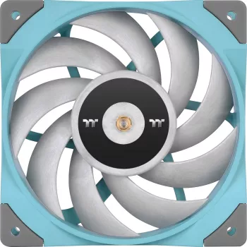 Ventoinha para radiador Thermaltake TOUGHFAN 12 Turquoise de alta pressão estática 120mm pack único