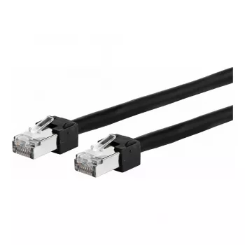 Cabo de patch METZ CONNECT Ultraflex500 Cat.6 SFTP RJ-45 (M) para RJ-45 (M) 3,0m preto