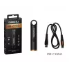 Lanterna de chaveiro Duracell DK100R 100 lúmenes recarregável preta