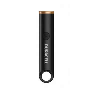 Lanterna de chaveiro Duracell DK100R 100 lúmenes recarregável preta