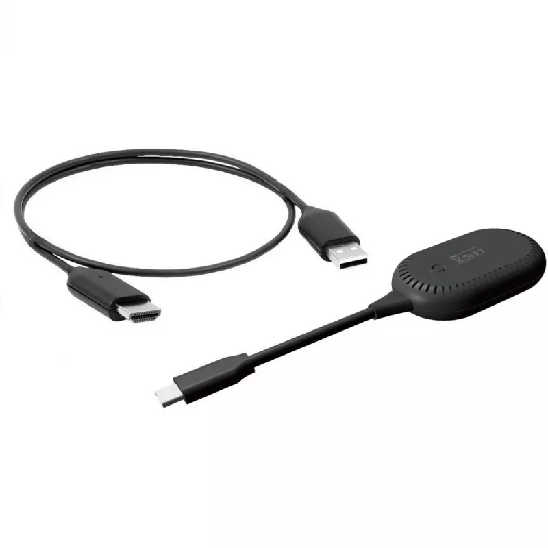 Dongle de visualização sem fios Bluechip HDMI (NWD6000) USB-C (DP Alt Mode) para HDMI com alimentação USB-A
