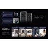 Kit de videoporteiro IP 4K EZVIZ HP7 Pro com monitor tátil de 7 polegadas, Wi-Fi 6, leitor de palma, reconhecimento facial, RFID, posto de rua IP65