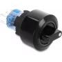 Delock Interruptor rotativo para instalação 22 mm com retenção 6x ligação soldada IP65 preto 20991