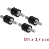 Delock Amortecedor de vibrações M4 x 0,7 mm D 10 x A 10 mm com 2 x rosca exterior 4 unid. preto (60798)