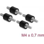 Delock Amortecedor de vibrações M4 x 0,7 mm D 10 x A 10 mm com 2 x rosca exterior 4 unid. preto (60798)