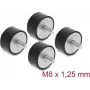 Delock Amortecedor de vibrações M8 x 1,25 mm D 40 x A 20 mm com 2 x rosca exterior 4 unid. preto (60817)