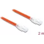 Delock cabo de rede RJ45 Cat.8.1 S/FTP 2 m até 40 Gbps laranja (81181)