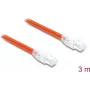 Delock Cabo de rede RJ45 Cat.8.1 S/FTP 3 m até 40 Gbps laranja (81182)