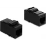 Delock Módulo Keystone acoplador RJ14 fêmea para RJ14 fêmea Cat.3 plástico preto (91377)