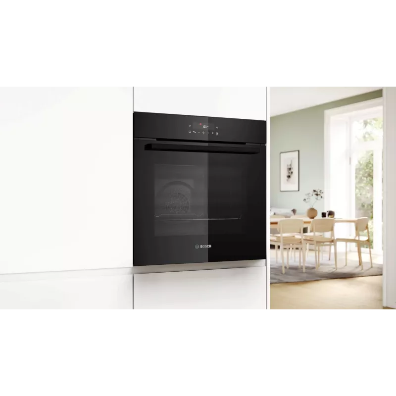 BOSCH HBG571EB4 Forno de encastrar, preto, 71 L, autolimpeza pirolítica, 7 modos de aquecimento