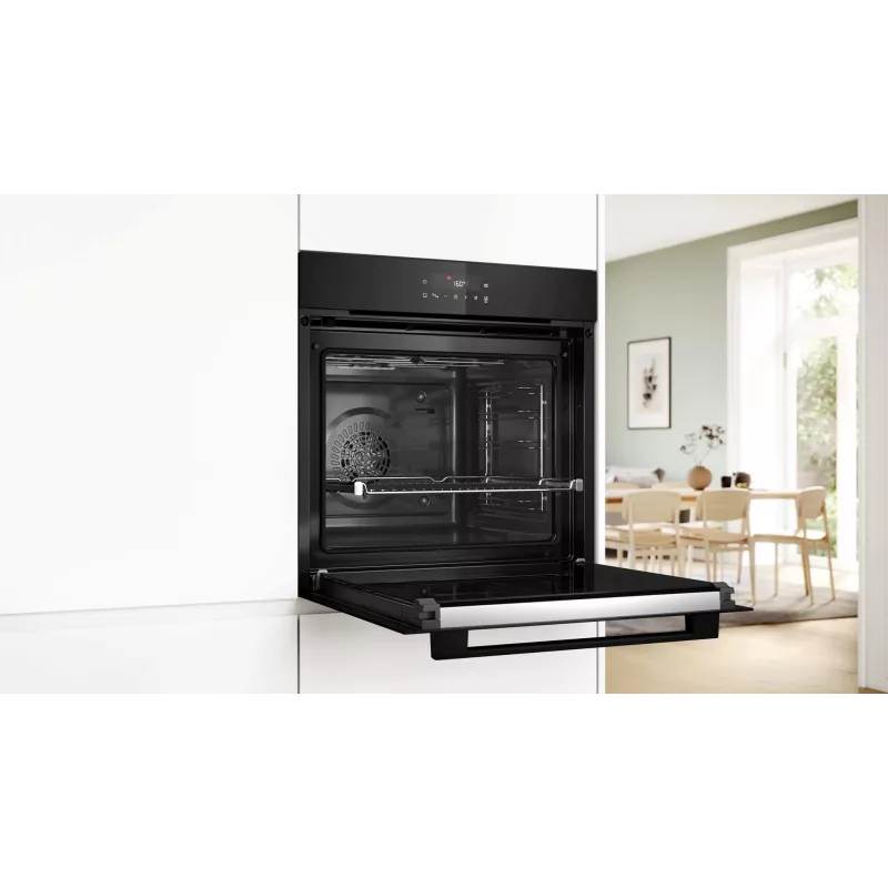 BOSCH HBG571EB4 Forno de encastrar, preto, 71 L, autolimpeza pirolítica, 7 modos de aquecimento