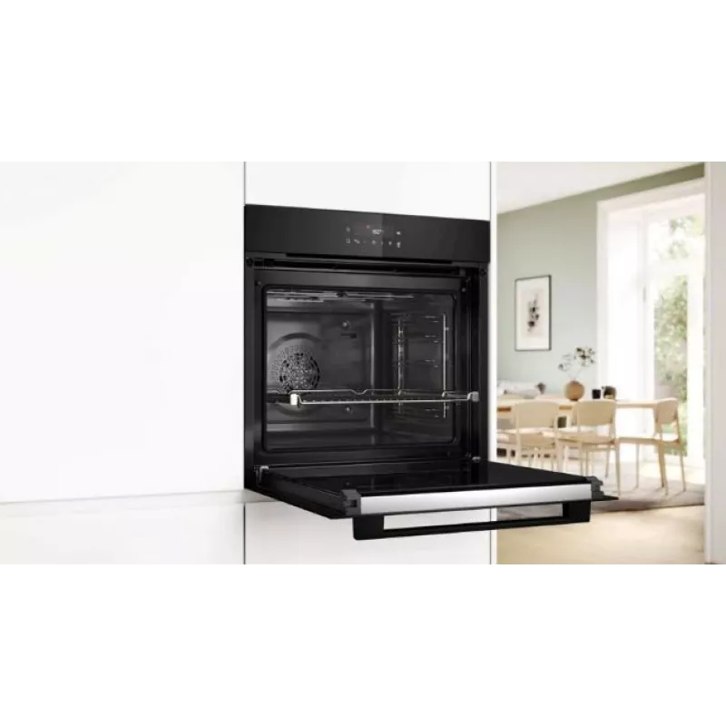 BOSCH HBG571EB4 Forno de encastrar, preto, 71 L, autolimpeza pirolítica, 7 modos de aquecimento