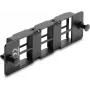 Painel adaptador Delock para módulos Keystone 6 portas preto 19 polegadas HD Patch Panel 67508