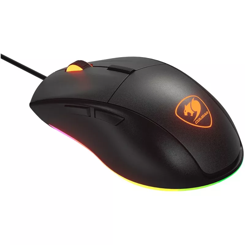 Rato gaming com fios COUGAR MINOS EX RGB, preto