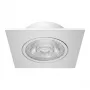 Foco LED de encastrar Synergy 21 Helios branco - quadrado + orientável - branco neutro