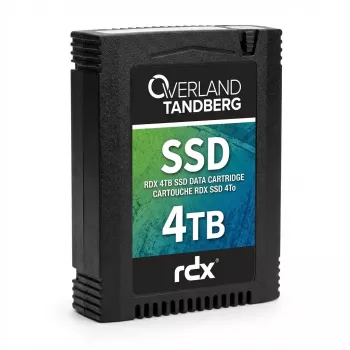 Overland-Tandberg 8886-RDX - 4 TB - Cartucho RDX SSD - com serviço de substituição avançada de 3 anos - para Tandberg Data RDX QuikStation 4, RDX QuikStation 8, RDX QuikStor