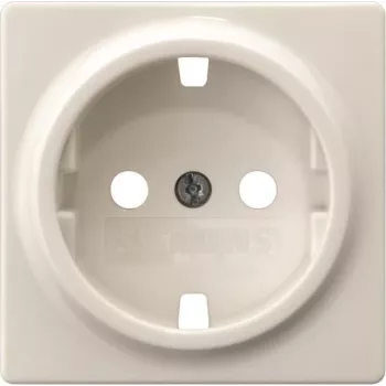 Tampa de tomada Siemens 5UH1044 sem mecanismo 55x55mm branco titânio (DELTA miro)