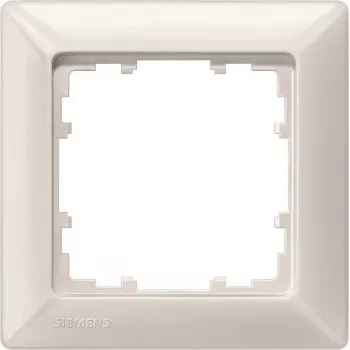 Siemens 5TG25510 DELTA line moldura de cobertura de 1 módulo, 80 x 80 mm, branco titânio
