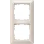 Moldura Siemens DELTA miro 2 módulos branco titânio plástico 151x80 mm