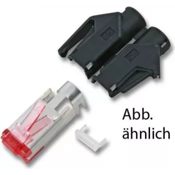Ficha RJ45 HIROSE TM31DP CAT6a terminável em campo blindada (STP) 8P8C