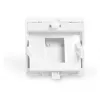 DIGITUS suporte para módulos Keystone, 1 porta, 45x45mm, branco puro (RAL 9010) para DN-93802-5-SH