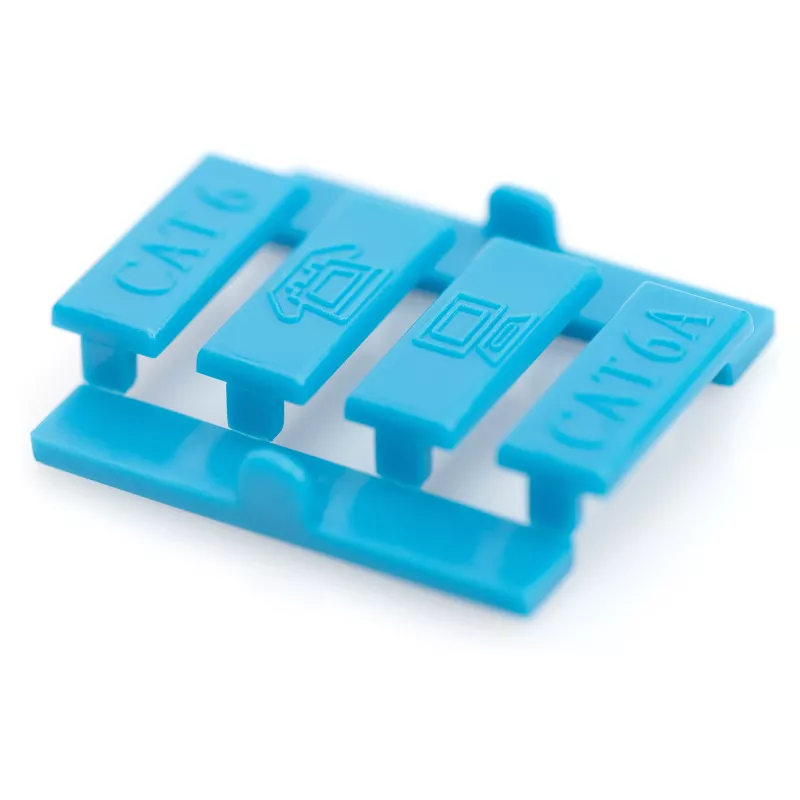 DIGITUS suporte para módulos Keystone, 1 porta, 45x45mm, branco puro (RAL 9010) para DN-93802-5-SH