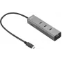Sandberg USB-C 5-em-1 MediaDock - Docking Station - Prateado/Cinzento