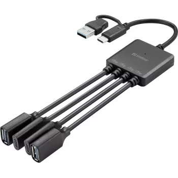 Sandberg Splitter USB-C/A para 2A+2C (136-81)
