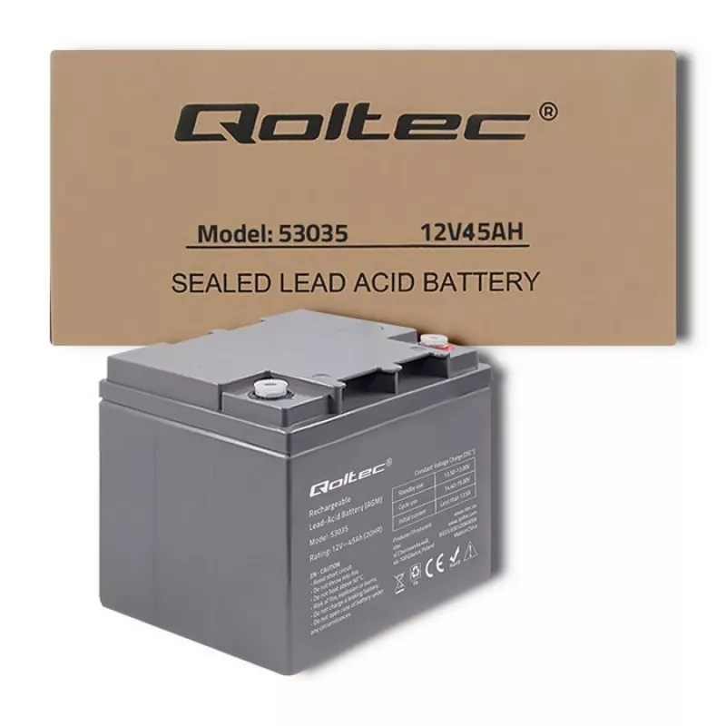Qoltec 53035 Bateria AGM 12V 45Ah 540A
