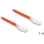 Delock Cabo de Rede RJ45 Cat.8.1 S/FTP 1 m até 40 Gbps Laranja (81180)