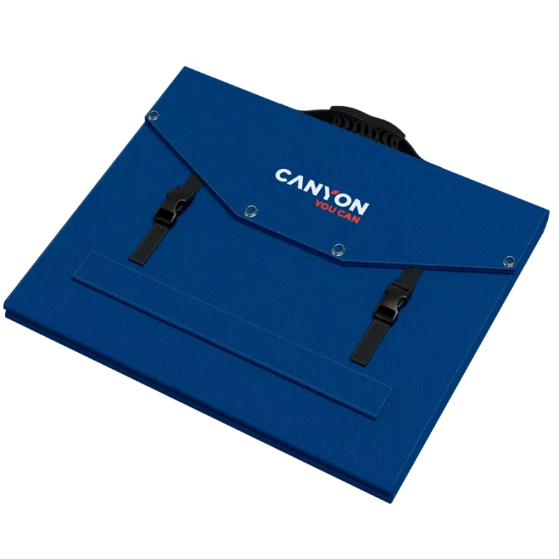 CANYON SP-200 Painel Solar Dobrável 200W com 2x USB-A e USB-C PD 45W, Preto