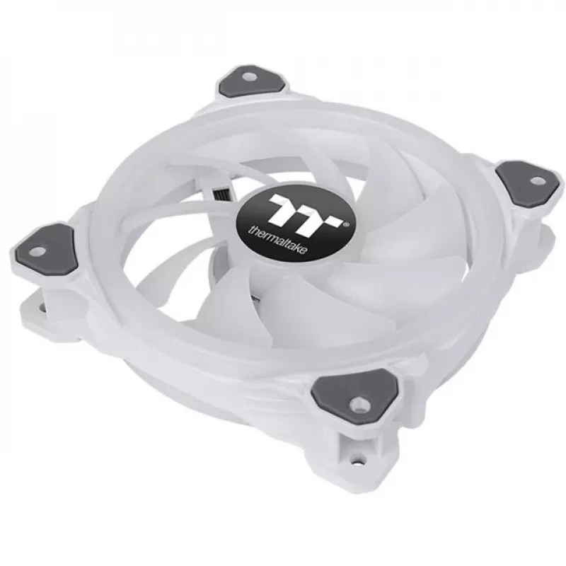 Thermaltake Riing Trio 12 RGB Ventoinha de Radiador Branca TT Premium Edition (Pack de 3 com Controlador)