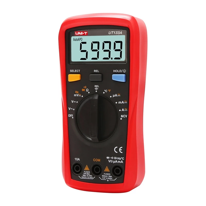 Uni-T UT133A Multímetro Digital Portátil 6000 Counts True RMS Auto Ranging