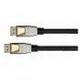GoodConnections Cabo Python DisplayPort 2.0 0,5m Preto Fichas em Metal Maciço 54 Gbit/s UHBR 13.5 4K 240Hz 8K 60Hz