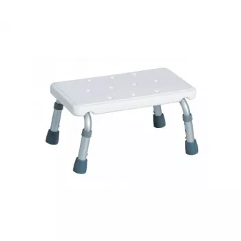 ANTAR Bath Step AT51128 - Degrau de duche antiderrapante, 100 mm de altura, branco/cinzento