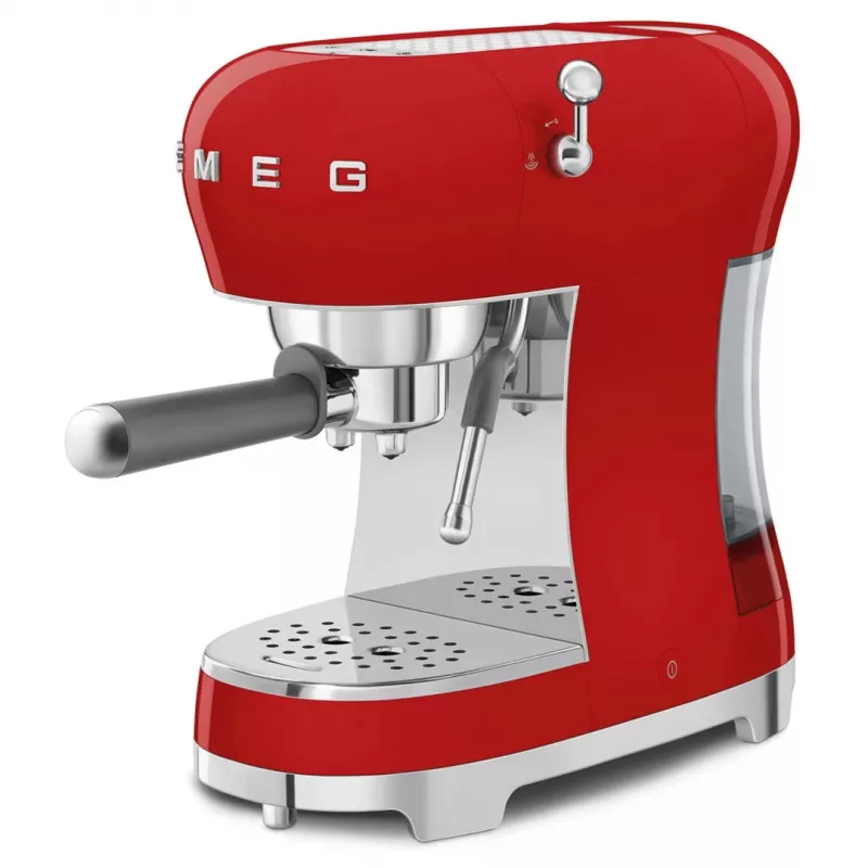Smeg ECF02RDEU Máquina de café expresso manual 50's Style 1.1 L vermelha