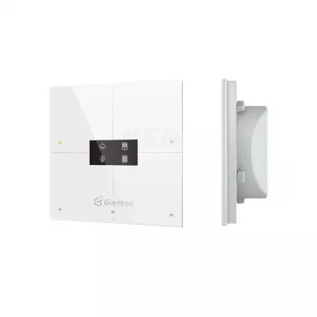 Grenton Smart Panel 4 Touch Fields OLED TF-Bus Ecrã frontal em vidro branco