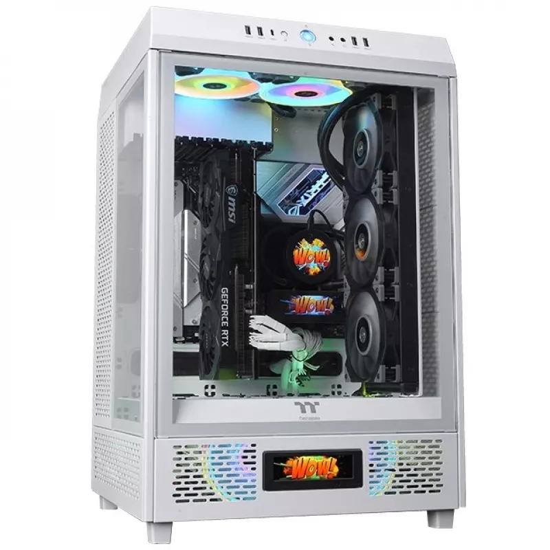 Kit de painel LCD Thermaltake Snow White para The Tower 500