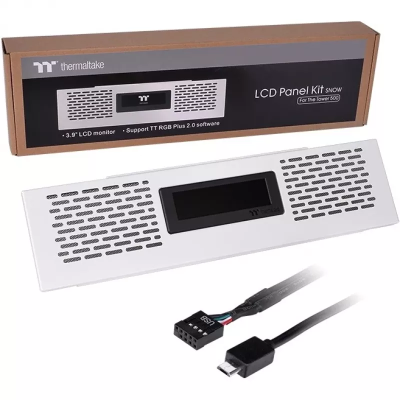 Kit de painel LCD Thermaltake Snow White para The Tower 500