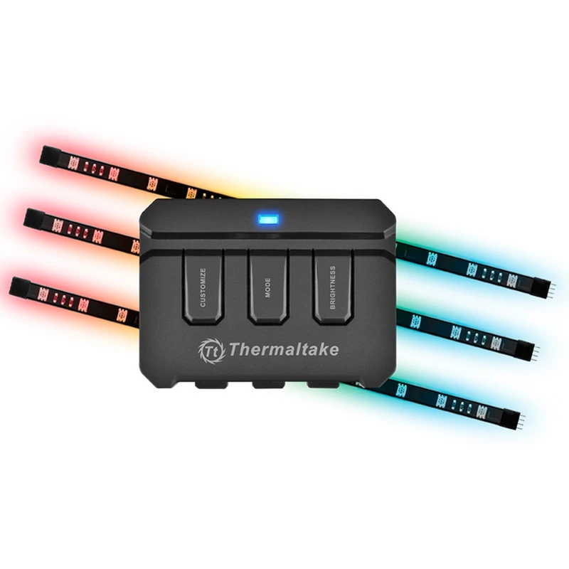 Thermaltake Lumi Color 256C fita LED RGB pack de 3 - preto - 30cm