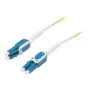 Synergy21 Cabo de fibra ótica 1,0m LC-LC Duplex OS2 Monomodo 9/125µm Uniboot Rotatable Push/Pull 2mm amarelo