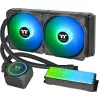 Thermaltake Floe RC 240 Refrigeração líquida all-in-one para CPU com bloco de água RAM integrado, radiador 240mm, 2x ventoinhas ARGB PWM 120mm, Intel/AMD