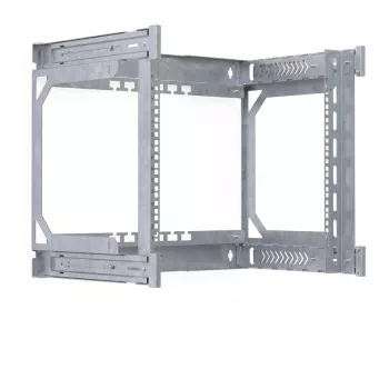 EFB Elektronik Moldura traseira para armário de parede X-Rack 400-600mm 9U 600x500mm zincado (WGX-BF09)