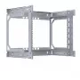 EFB Elektronik Moldura traseira para armário de parede X-Rack 400-600mm 9U 600x500mm zincado (WGX-BF09)