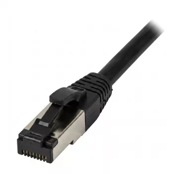 Synergy21 Cabo de rede RJ45, CAT8.1 2000MHz, 5m, preto, S/FTP, TPE/LSZH (SuperFlex), AWG26