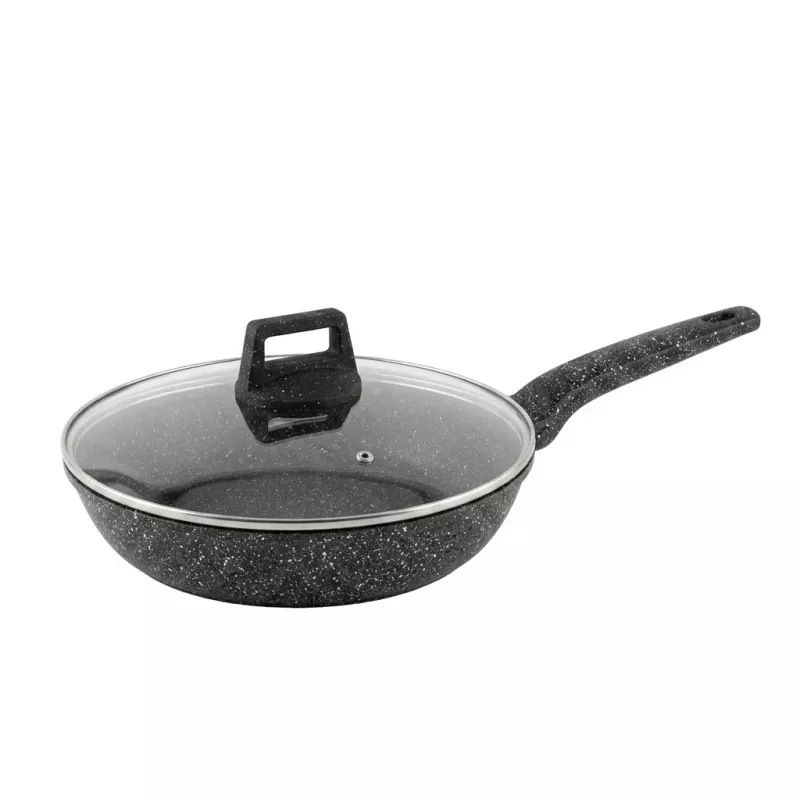 Extralink Home SF-1129-28CM Frigideira antiaderente de granito 28 cm 3,1 L preto