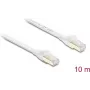 Delock Cabo de rede plano RJ45 Cat.8.1 U/FTP 40 Gbps 10 m branco (81038)