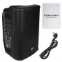 V-TONE ALPHA 8 Sistema PA ativo de coluna com bateria integrada e misturadora incorporada, 300W RMS, woofer de 8 polegadas, Bluetooth, USB/SD, Hall