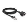 Delock Cabo de extensão RJ50 ficha para conector fêmea S/FTP 2 m preto